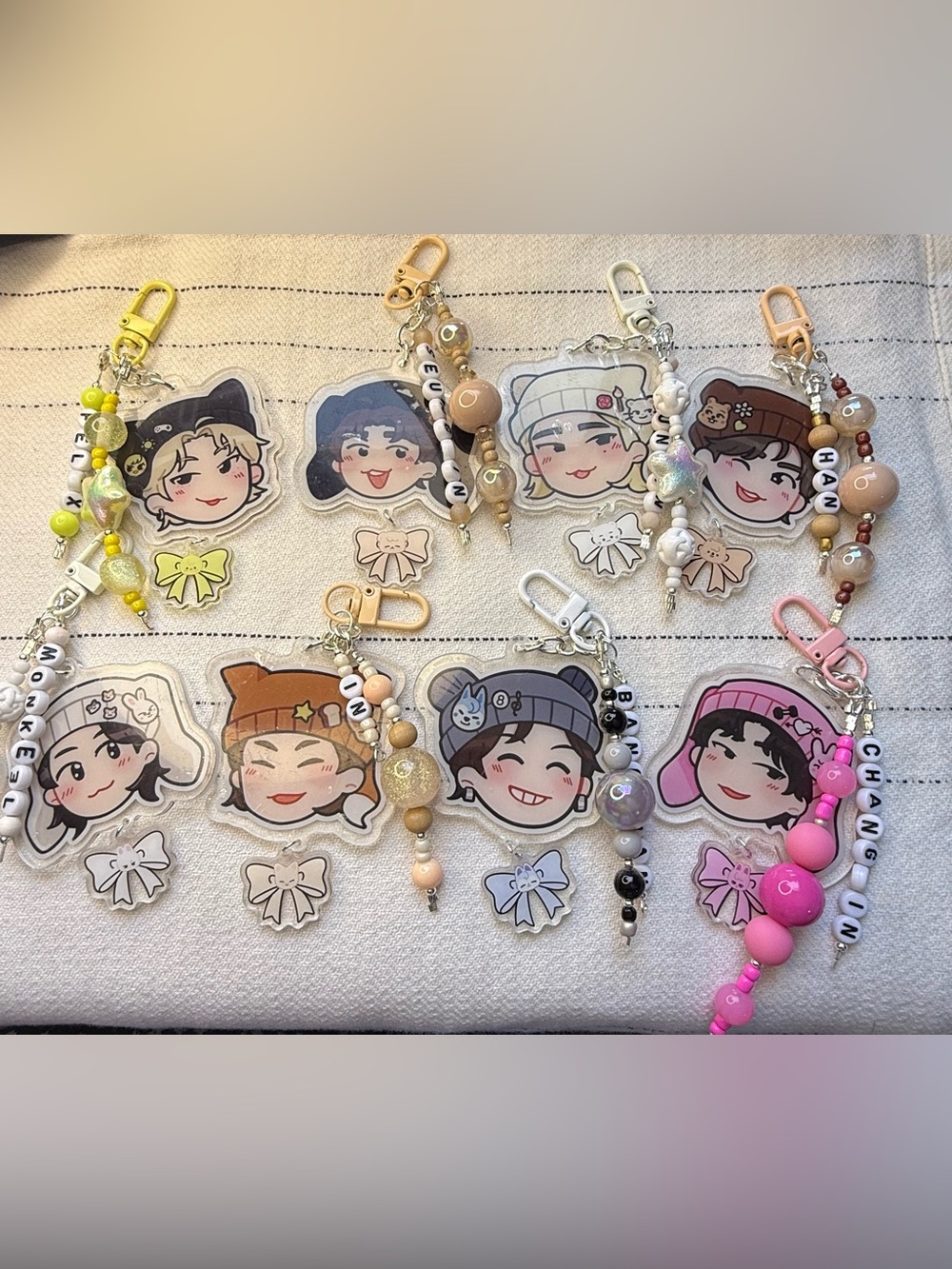 Stray Kids Handmade Acrylic Keychain Set